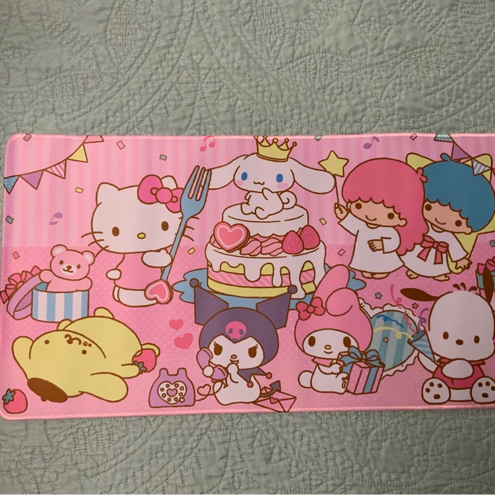 Cute Pink Hello Kitty Desk Mat